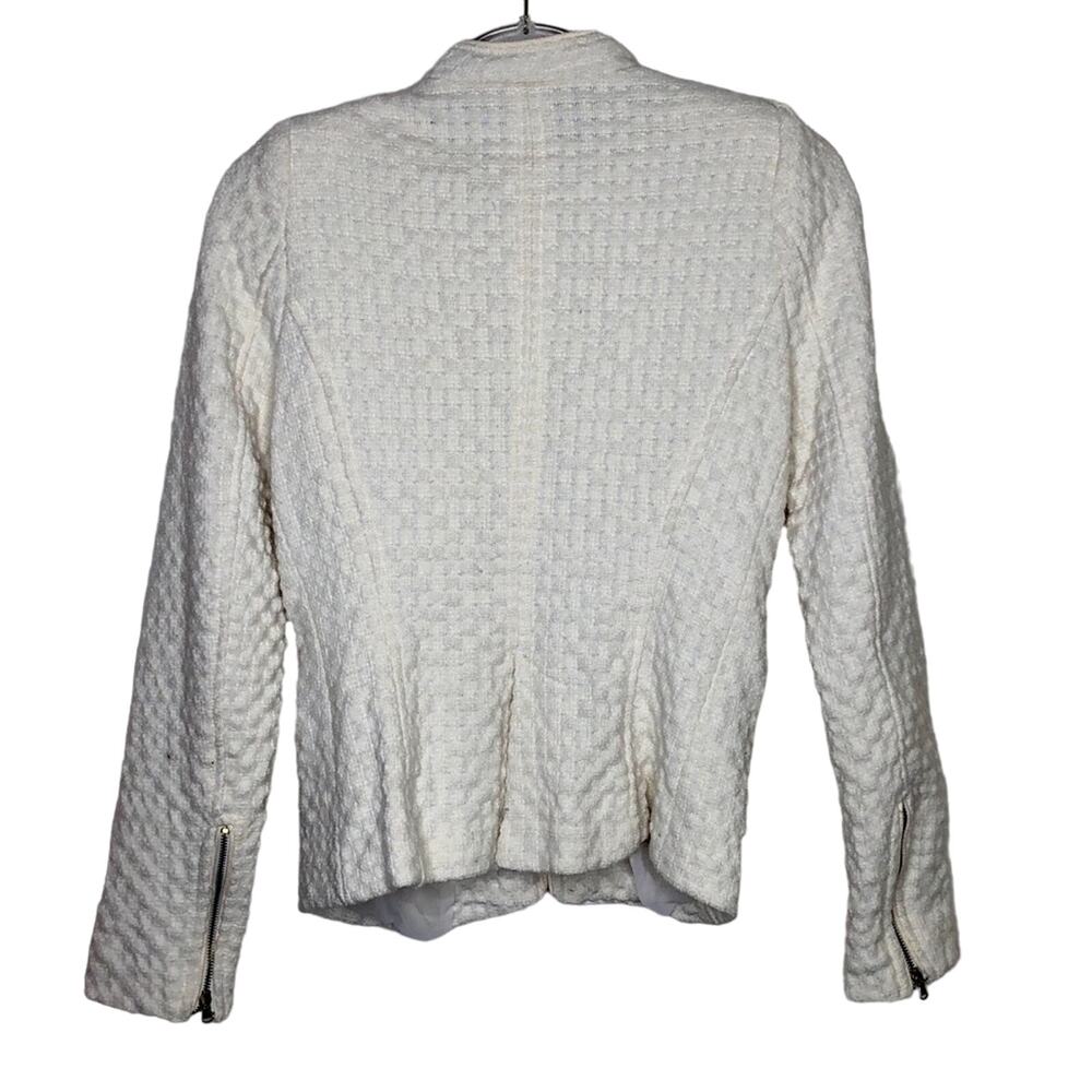 Zara Basic Moroccan Cream Wool Jacket Twee Retro … - image 4